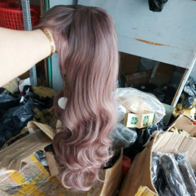 Tóc giả xoăn cao cấp+ tặng lưới chùm