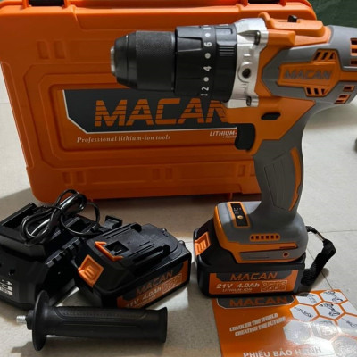 Máy Khoan Pin MACAN 3 Chức Năng 98Vf, Máy Khoan Từ 13ly Không Chổi Than Kèm Phụ Kiện