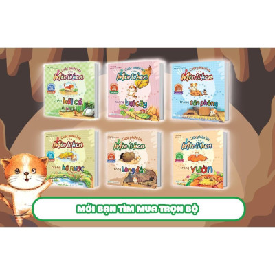 Sách - Cuộc Phiêu Lưu Của Mèo Tí Hon Trong Lòng Đất (20 Stickers Con Vật Đáng Yêu) - Megabook