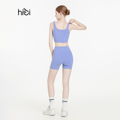  Áo croptop tập Yoga Gym Hibi Sports CR843 kiểu ba lỗ cổ vuông corset, chất vải Hi Fabric, kèm mút ngực