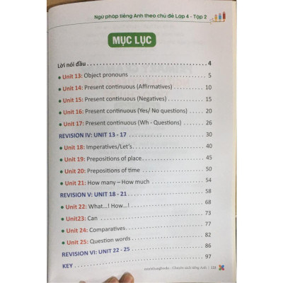 Sách - Primary Grammar Ngữ Pháp Tiếng Anh Theo Chủ Đề Lớp 4 - Tập 2 - Có Đáp Án - Minh Thắng