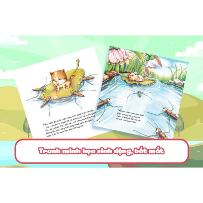 Sách - Cuộc Phiêu Lưu Của Mèo Tí Hon Trong Hồ Nước (20 Stickers Con Vật) - Megabook