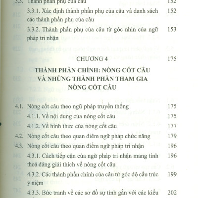 Cú Pháp Tiếng Việt - Các Thành Phần Chính Của Câu (Sách chuyên khảo) 
