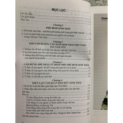 Sách - Con người và tự nhiên trong văn xuôi Việt Nam sau năm 1975 từ góc nhìn phê bình sinh thái