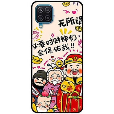 Ốp lưng cho Samsung A12 - A22 4G - Samsung F12 - M12 - Ba Ông May Mắn - Hàng Chính Hãng