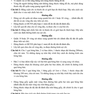 CHUYÊN ĐỀ BỒI DƯỠNG HỌC SINH GIỎI VẬT LÍ 6_KV