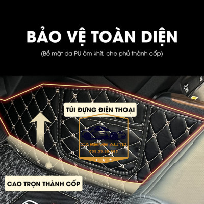 [FORD EVEREST] Thảm Trải Sàn, Lót Sàn Ô Tô 5D 6D Thiết Kế Theo Xe FORD EVEREST 2022 Chống Nước, Không Mùi - MẪU CARBON - Hàng Chính Hãng