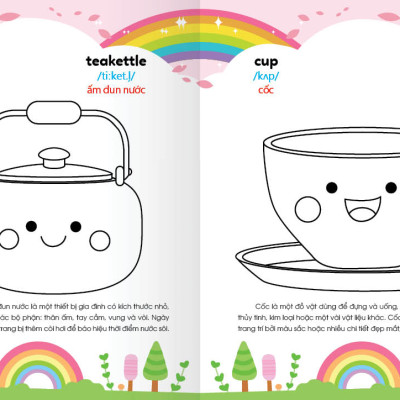 Sách - Colouring 365 ngày Tô màu - KHÁM PHÁ THẾ GIỚI PHÁT TRIỂN TRÍ TUỆ - Giao thông, Đồ dùng gia đình, Học sinh Cuốn 4)