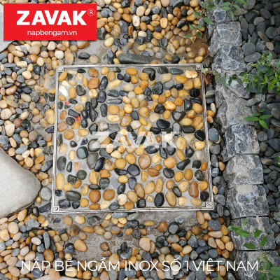Nắp bể ngầm Zavak Inox 304. MHO 800x800