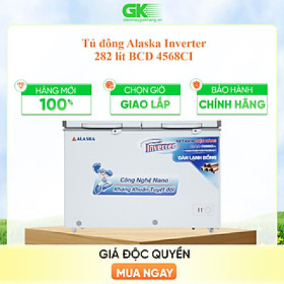Tủ đông Alaska Inverter 282 lít BCD 4568CI - HÀNG CHÍNH HÃNG (CHỈ GIAO HCM)