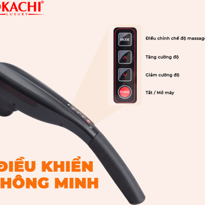 Máy massage cầm tay hồng ngoại OKACHI LUXURY JP-M610 (màu đen) 