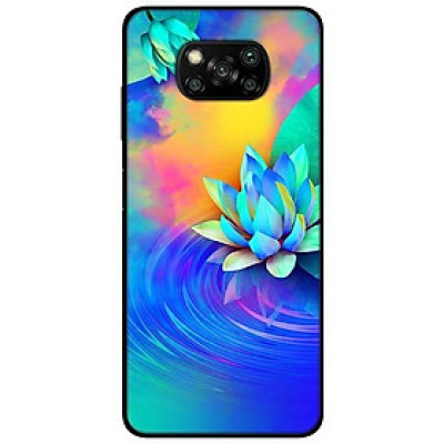 Ốp lưng dành cho Xiaomi Poco X3 mẫu Sen Xanh Nước