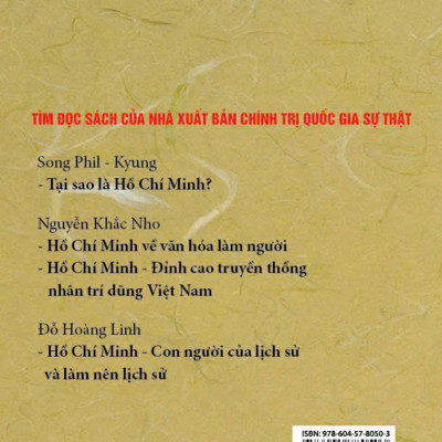 Hồ Chí Minh - Người tin ở con người (bản in 2024)