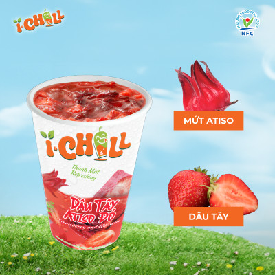 [COMBO 6 LY] iChill Dâu Tây Atiso Đỏ + Trà Đào Cam Sả + Sâm Long Nhãn Nấm Tuyết Nước Thanh Nhiệt Sấy Thăng Hoa Từ Trái Cây Tự Nhiên