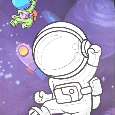 Sách - Bé tô màu - Phi hành gia trên Sao Mộc, Sao Hỏa - Bộ 2 cuốn