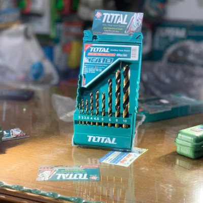 BỘ 9 MŨI KHOAN KIM LOẠI TACSD0095 TOTAL- HÀNG CHÍNH HÃNG