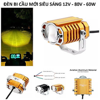 Đèn Trợ Sáng Bi Cầu Motofish Lắp Xe Máy Ô Tô Siêu Sáng – Cực Bền, Chống Nước Hiệu Quả