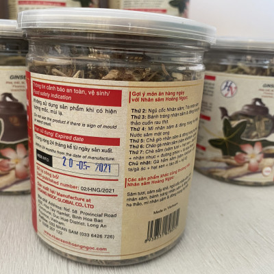 [Date xa] Trà nhân sâm hũ 100g - Hoang Ngoc Global