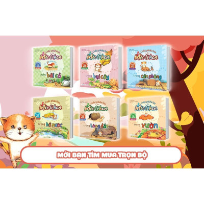 Sách - Cuộc Phiêu Lưu Của Mèo Tí Hon Trong Bụi Cây (20 Stickers Con Vật Đáng Yêu) - Megabook