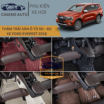 [FORD EVEREST] Thảm Trải Sàn, Lót Sàn Ô Tô 5D 6D Thiết Kế Theo Xe FORD EVEREST 2018 Chống Nước, Không Mùi - MẪU QUẢ TRÁM - Hàng Chính Hãng