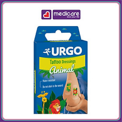Băng cá nhân Urgo Tattoo Dressing trẻ em hộp 8 miếng