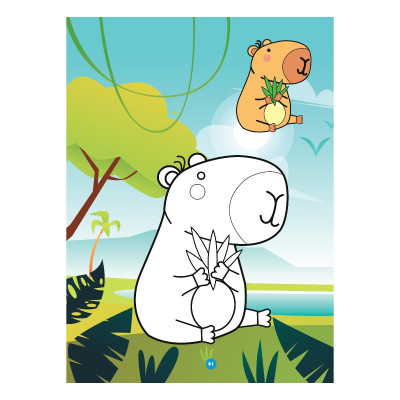 Sách - Bé Tô Màu - Dạo Chơi Cùng Capybara