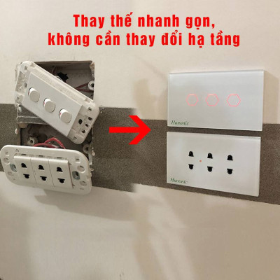 Ổ Cắm Datic 2 Ổ Có Tiếp Địa  Màu Trắng