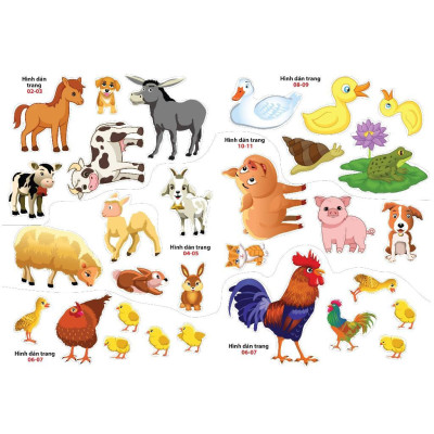 Sách - Sticker Dán Hình Thông Minh - Trong Trang Trại - Việt Thư