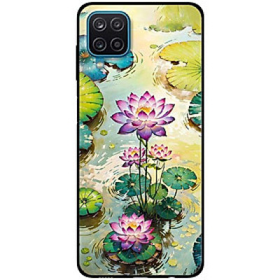 Ốp lưng cho Samsung A12 - A22 4G - Samsung F12 - M12 - Sen Tím Đẹp - Hàng Chính Hãng