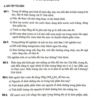 Sách - 500 Bài Tập Hóa Học Trung Học Cơ Sở (Dùng Cho Các Bộ SGK Hiện Hành)