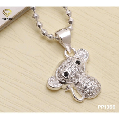 Dây chuyền bạc Ý S925 Huệ Ngân Mặt Khỉ Con Đáng Yêu PP1356