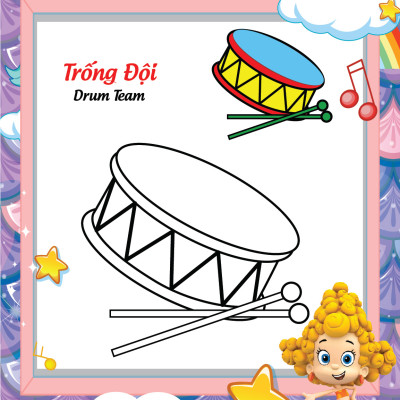 Sách - Bé tô màu và học tiếng anh theo chủ đề - Thế giới đồ chơi