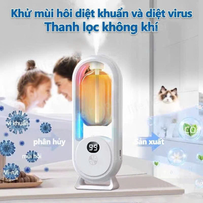 Bộ Máy Xịt Thơm Phòng Tự Động 5 Chế Độ (Gồm Máy & 01 Lõi Tinh Dầu) Máy Khuyếch Tán Tinh Dầu Decor Phòng Ngủ 