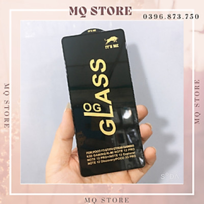 Kính cường lực cho Xiaomi K40 Gaming , K50 Gaming , Poco F3 GT, F4 GT full màn hình OG cao cấp( hàng chính hãng)