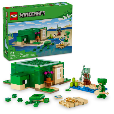 Đồ Chơi Lắp Ráp Ngôi Nhà Rùa Biển - The Turtle Beach House - Lego Minecraft 21254 (234 Mảnh Ghép)