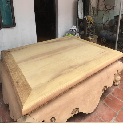 Sập Nằm Dạ Cá Trơn Cỡ Đại Gỗ Hương Vàng