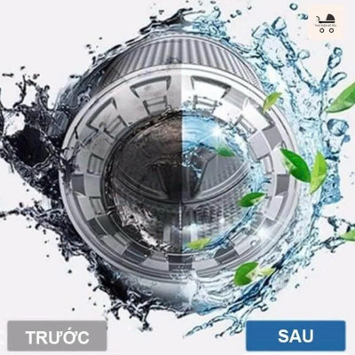 Bột vệ sinh máy giặt - tẩy lồng máy giặt - viên tẩy máy giặt phù hợp cửa đứng, cửa ngang Hàn Quốc Làm Sạch