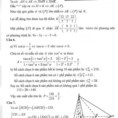 Bộ Đề Thi THPT Quốc Gia Môn Toán (Bám Sát Cấu Trúc Đề Thi Mới Nhất, Chuẩn Bị Cho Kì Thi THPT Quốc Gia) + Tặng Phiếu Trắc Nghiệm 50 Câu - HA