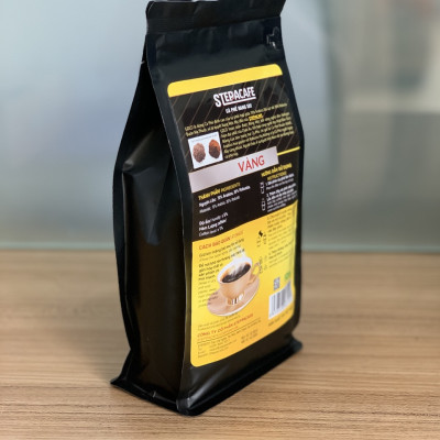 STEPPACAFE-Cà Phê Rang Xay GOLD 70% Arabica+30% Robusta (Túi 500gr có hộp)