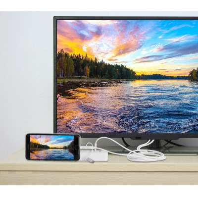 Cáp HDMI cho Điện thoại Micro USB - Type C - Lightning 3in1