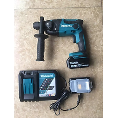 MÁY KHOAN ĐỘNG LỰC DÙNG PIN (16MM)(18V) 1.3J (01 ĐẾ SẠC 02 PIN 3.0 AH) MAKITA DHR165RFE- HÀNG CHÍNH HÃNG
