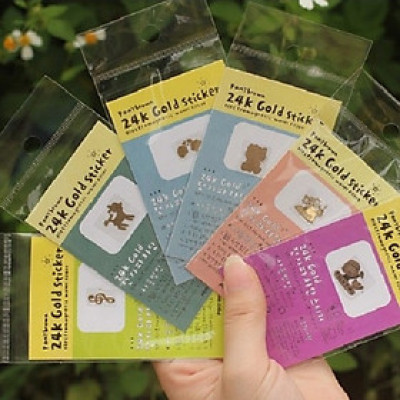 Combo 5 Miếng dán mạ vàng 24k chống bức xạ điện từ điện thoại, điện thoại bàn, máy chụp hình, máy MP3, MP4, máy tính, laptop...