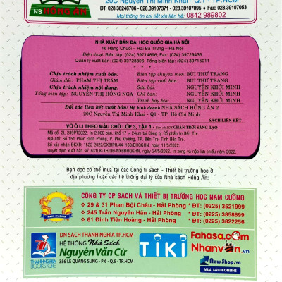 Vở Ô Li Theo Mẫu Chữ 3 - Tập 1 (Bám Sát SGK Chân Trời Sáng Tạo)