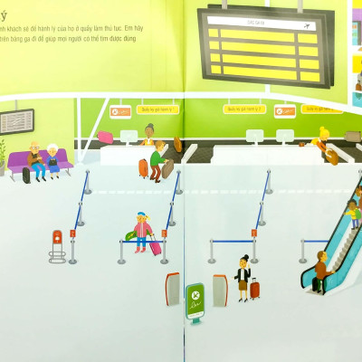 First Sticker Book - Sách Dán Hình Đầu Đời Cho Bé - Sân Bay