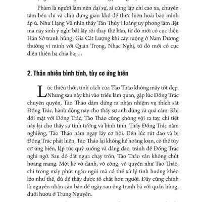 Mưu Lược Trung Hoa - Phần 3. MƯU LƯỢC TÀO THÁO