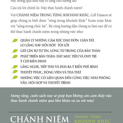 Combo 2 Cuốn Sống Chánh Niệm Trong Từng Hơi Thở & Khoảnh Khắc - Vanlangbooks