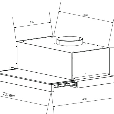 Máy hút mùi âm tủ Eurosun EH-70AF86W - HÀNG CHÍNH HÃNG