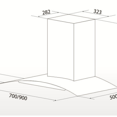Máy hút mùi kính cong Canaval CA8670 - Hàng nhập khẩu
