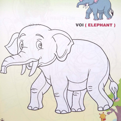 Em Tập Tô Màu - Chủ Đề: Các Loài Động Vật Trong Rừng