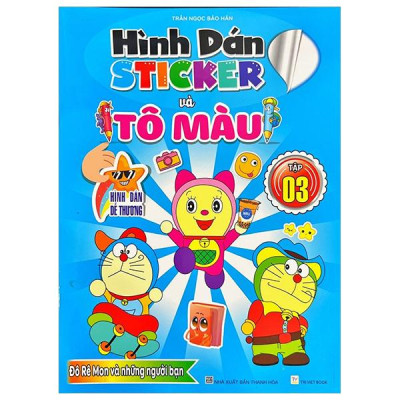 Sách - Hình Dán Sticker Và Tô Màu - Tập 3